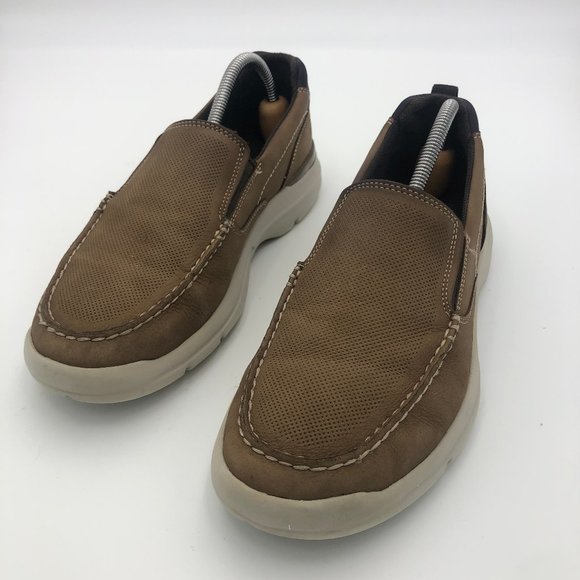 Rockport | Shoes | Rockport Tan Leather Light Loafers Mens  display picture 1